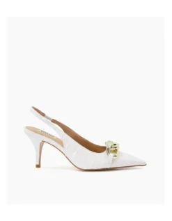 Dune London Canary Slingback Pump In White