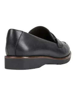 Fronti Leather Loafer In Black -Myer Clothing Shop 988720570 4 720x928