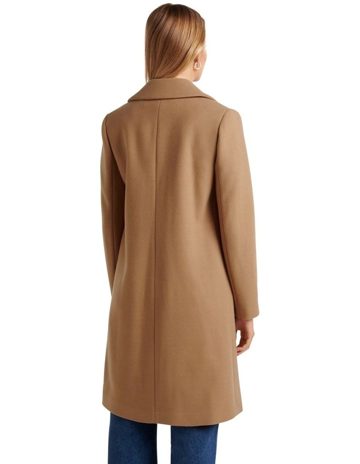 Forever New Lily Longline Coatigan In Brown 2 Forever New Lily Longline Coatigan In Brown - Image 2