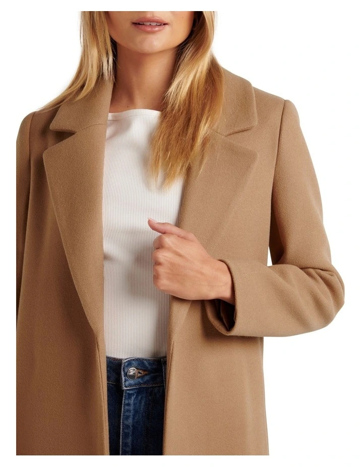 Forever New Lily Longline Coatigan In Brown 4 Forever New Lily Longline Coatigan In Brown - Image 4