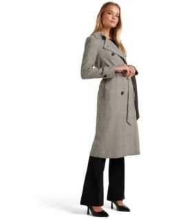 Forever New Catherine Check Trench In Multi 6 Forever New Catherine Check Trench In Multi -Myer Clothing Shop 988813450 3 720x928