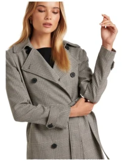 Forever New Catherine Check Trench In Multi 7 Forever New Catherine Check Trench In Multi -Myer Clothing Shop 988813450 4 720x928