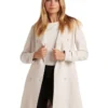 Forever New Violet Trench Mac In Cream