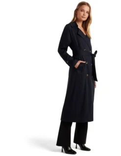 Forever New Rose Soft Trench In Navy -Myer Clothing Shop 988816870 3 720x928