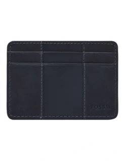 Fossil Everett Card Case In Navy