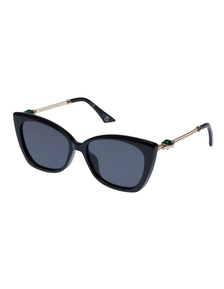 Le Specs Lyra Sphere Sunglasses In Black 1 Le Specs Lyra Sphere Sunglasses In Black