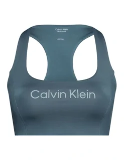 Calvin Klein Medium Support Sports Bra In Grey -Myer Clothing Shop 989127460 3 720x928