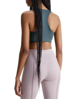 Calvin Klein Medium Support Sports Bra In Grey -Myer Clothing Shop 989127460 4 720x928