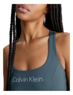 Calvin Klein Medium Support Sports Bra In Grey -Myer Clothing Shop 989127460 5 720x928