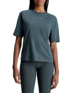 Calvin Klein Relaxed Fit Tee In Grey