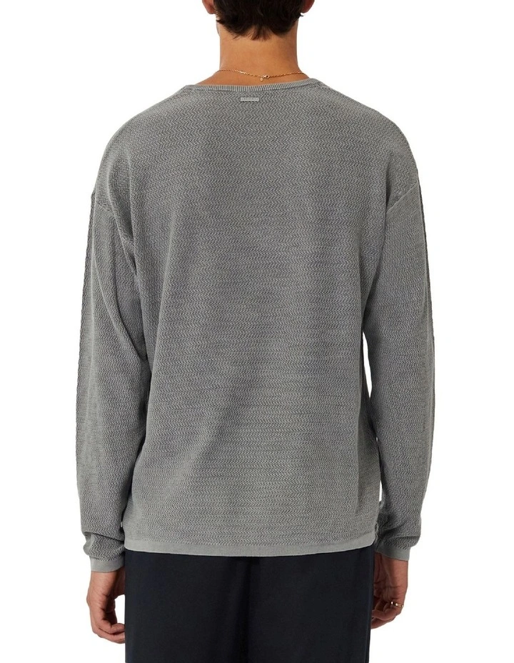 The Washed Aries Knit In Grey 2 The Washed Aries Knit In Grey - Image 2