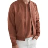 French Connection Bomber Jacket In Brown