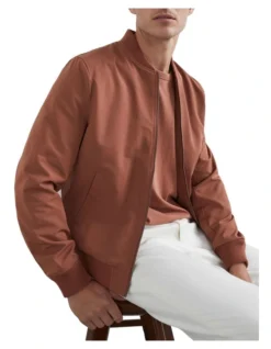 French Connection Bomber Jacket In Brown -Myer Clothing Shop 989921350 4 720x928