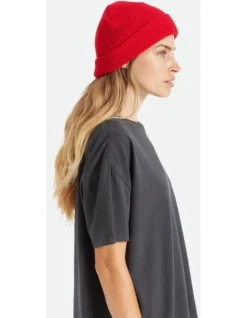 Brixton Heist Beanie In Red 5 Brixton Heist Beanie In Red -Myer Clothing Shop 989980120 5 720x928