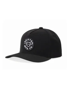 Brixton Crest C MP Snapback In Black
