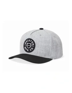 Brixton Crest C MP Snapback In Grey