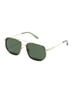 Classic Aviators In Green