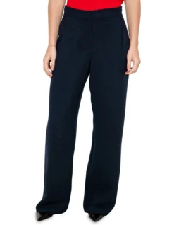 Double Weave Relaxed Pant In Blue -Myer Clothing Shop 990054820 3 720x928