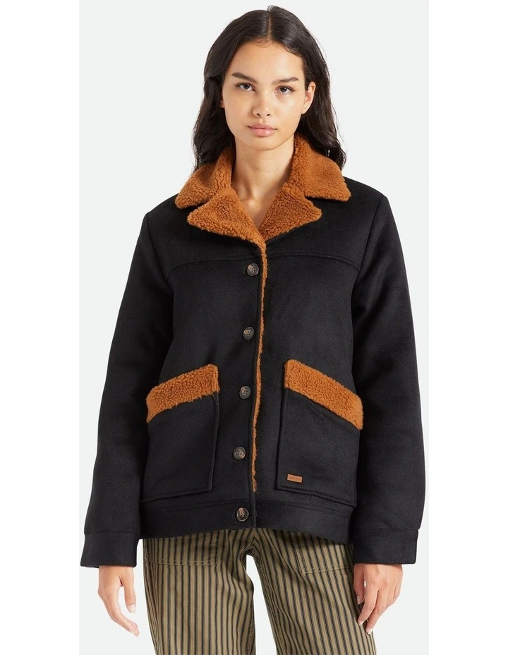 Brixton Nouvelle Coat In Black 1 Brixton Nouvelle Coat In Black