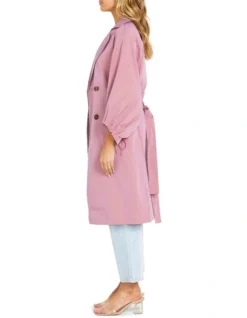 Secret Balloon Sleeve Trench In Pink 7 Secret Balloon Sleeve Trench In Pink -Myer Clothing Shop 990191260 3 720x928