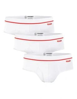 3 Pack Bamboo Brief Knights In White