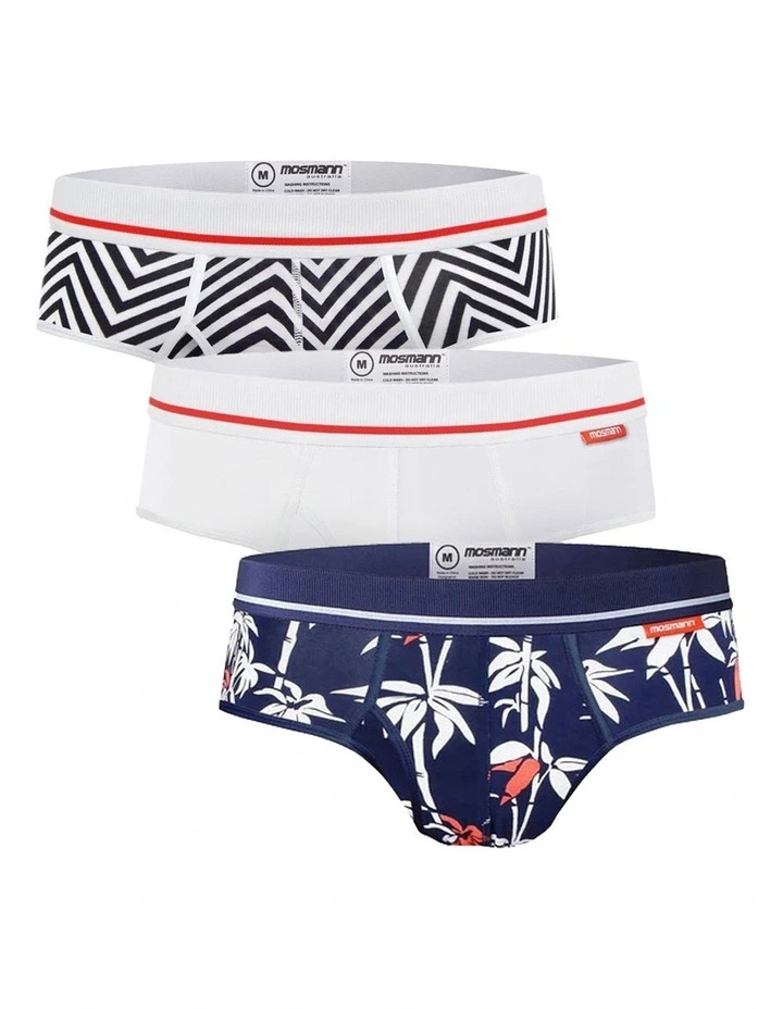 3 Pack Bamboo Brief In Multi 1 3 Pack Bamboo Brief In Multi