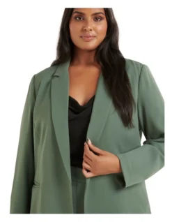 Tori Boyfriend Blazer In Green -Myer Clothing Shop 990463150 4 720x928