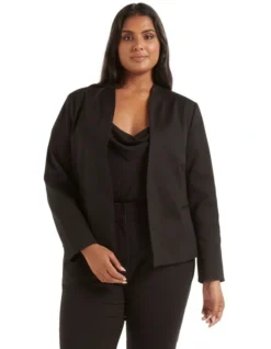 Alice Fitted Blazer In Black
