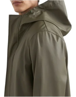 French Connection Raincoat In Green -Myer Clothing Shop 990497080 4 720x928