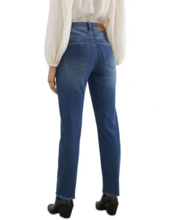 French Connection Straight Fit Jean In Blue -Myer Clothing Shop 990541630 990532720 3 720x928