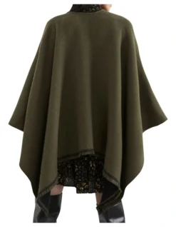 French Connection Reversible Wrap In Green -Myer Clothing Shop 990609130 990605080 3 720x928