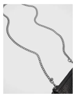 Chain Cross Body Bag Strap In Gunmetal