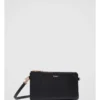 Classico Small Crossbody Pouch In Black Rose Gold