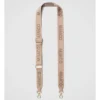 Webbing Bag Strap In Almond Light Gold