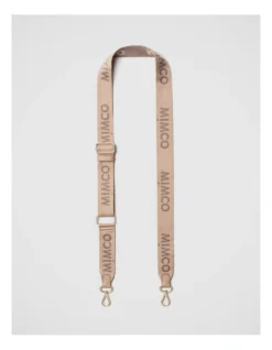 Webbing Bag Strap In Almond Light Gold