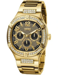 Guess Duke 46mm GW0576G2 Stainless Steel Watch In Gold Tone -Myer Clothing Shop 990861760 5 720x928