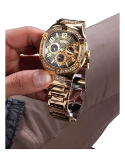 Guess Duke 46mm GW0576G2 Stainless Steel Watch In Gold Tone -Myer Clothing Shop 990861760 7 720x928