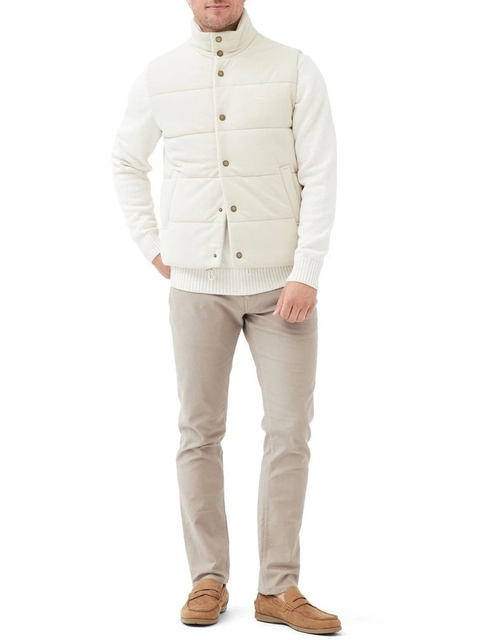 Lake Ferry Vest In Beige 3 Lake Ferry Vest In Beige - Image 3