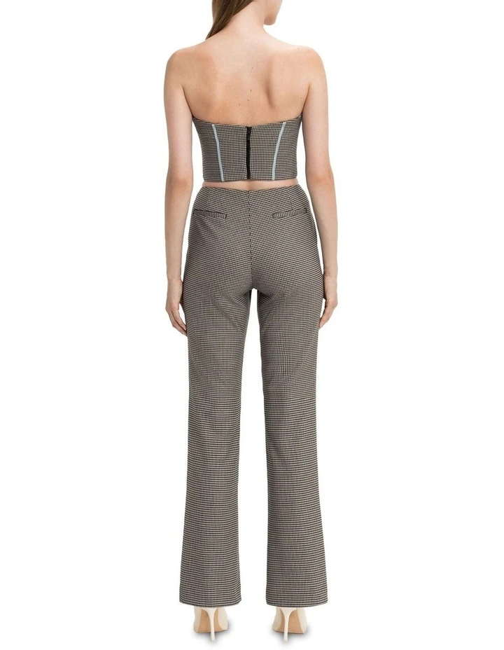 Houndstooth Bodice In Brown Multi 2 Houndstooth Bodice In Brown Multi - Image 2