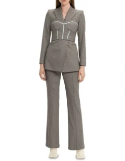 Houndstooth Bodice In Brown Multi 7 Houndstooth Bodice In Brown Multi -Myer Clothing Shop 990997930 4 1 720x928