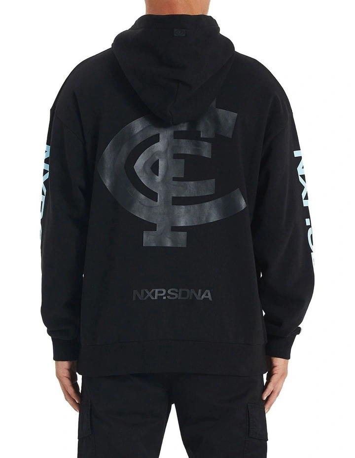 Carlton Relaxed Fit Hoodie In Black 1 Carlton Relaxed Fit Hoodie In Black