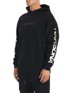 Collingwood Relaxed Fit Hoodie In Black 5 Collingwood Relaxed Fit Hoodie In Black -Myer Clothing Shop 991045810 3 720x928