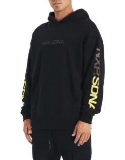 Hawthorn Relaxed Fit Hoodie In Black 7 Hawthorn Relaxed Fit Hoodie In Black -Myer Clothing Shop 991046170 4 720x928