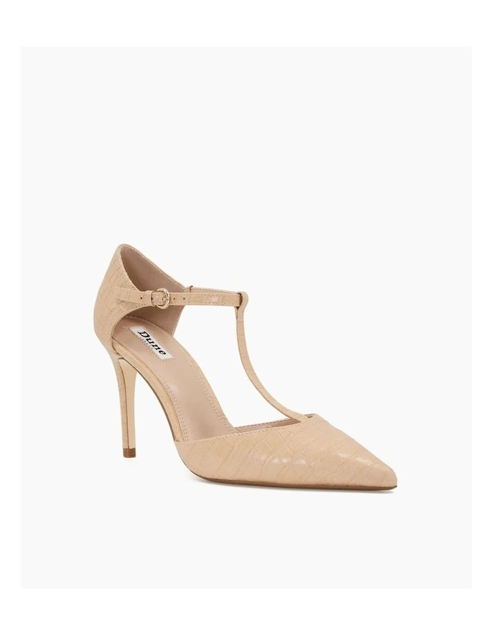Dune London Casta Court Shoe In Nude 3 Dune London Casta Court Shoe In Nude - Image 3
