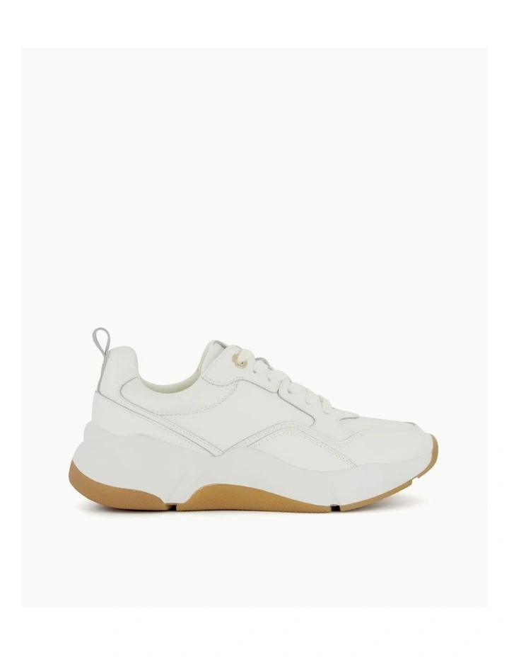 Dune London Eagerly Sneaker In White 1 Dune London Eagerly Sneaker In White
