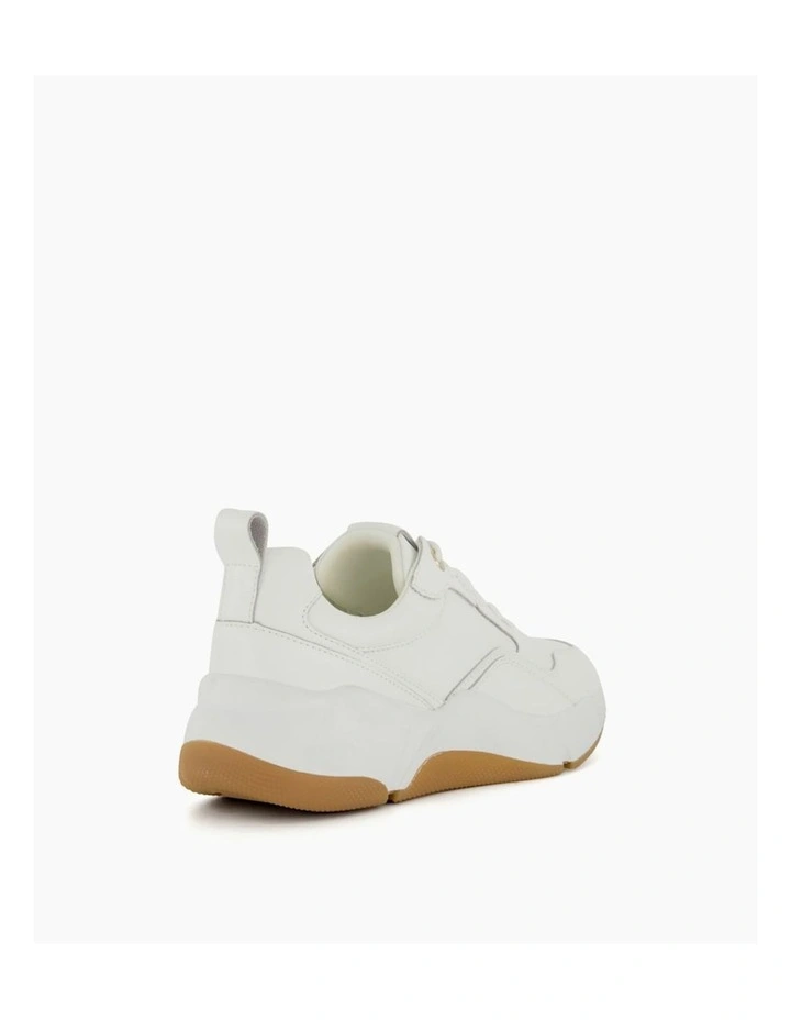 Dune London Eagerly Sneaker In White 2 Dune London Eagerly Sneaker In White - Image 2