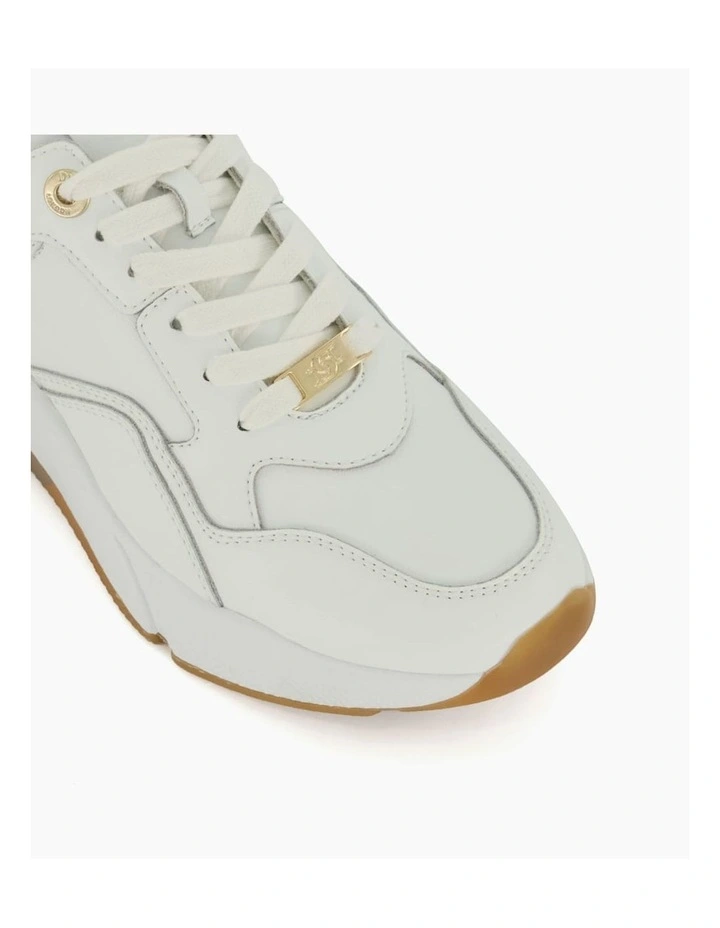 Dune London Eagerly Sneaker In White 3 Dune London Eagerly Sneaker In White - Image 3