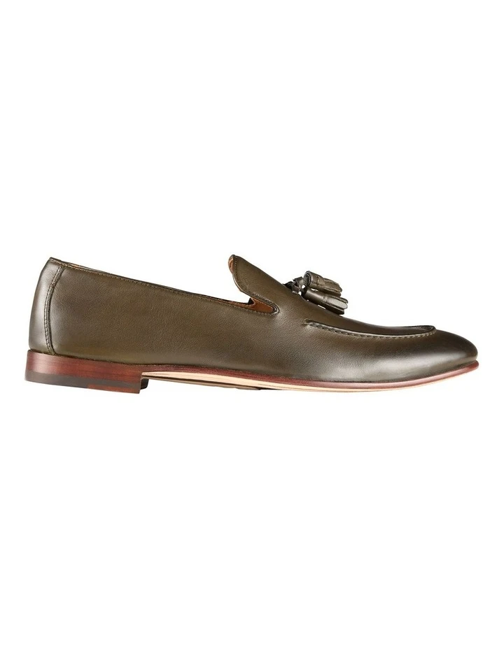 Alberto Leather Loafers In Forest 1 Alberto Leather Loafers In Forest