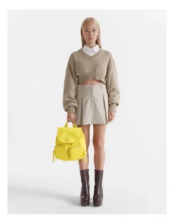 Nextalgia Backpack Bag In Spiced Chartreuse -Myer Clothing Shop 992404000 4 720x928