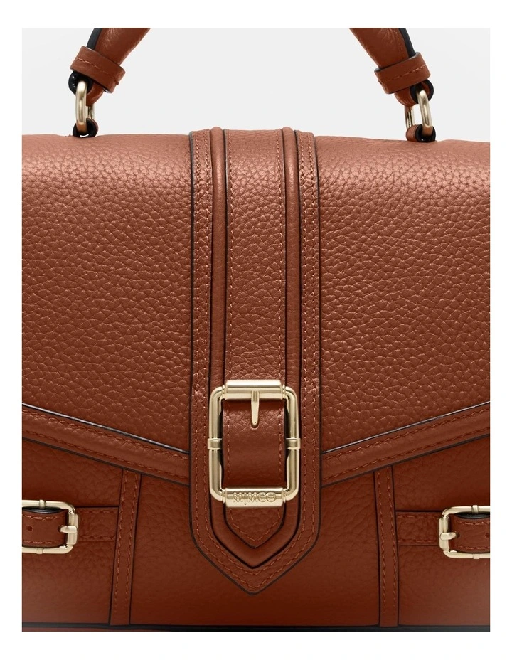 Zeppelin Satchel Bag In Cognac 6 Zeppelin Satchel Bag In Cognac - Image 6